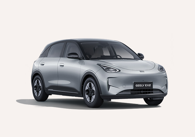 Render of a Geely EX-2 on a white background