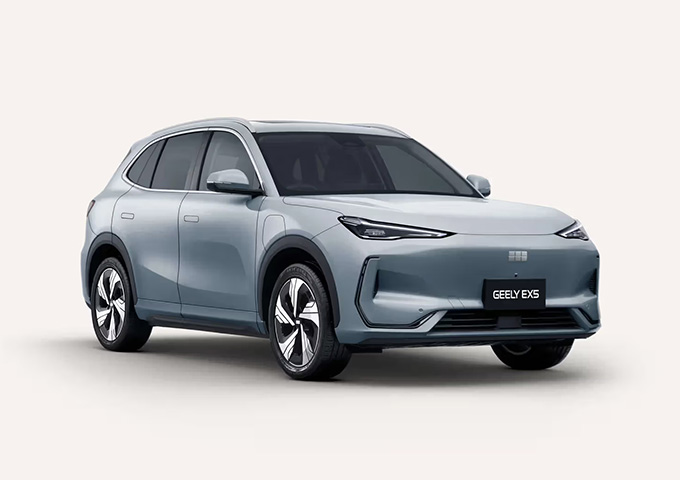 Render of a Geely EX5 on a white background