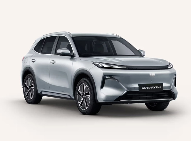 3d render of a Geely Starray EM-i Complete